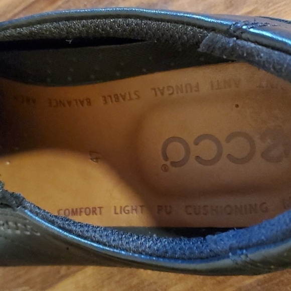 Ecco- Mens Black Leather Slip On Loafers Dress Shoes Comfort New! Sz.13 main image 4